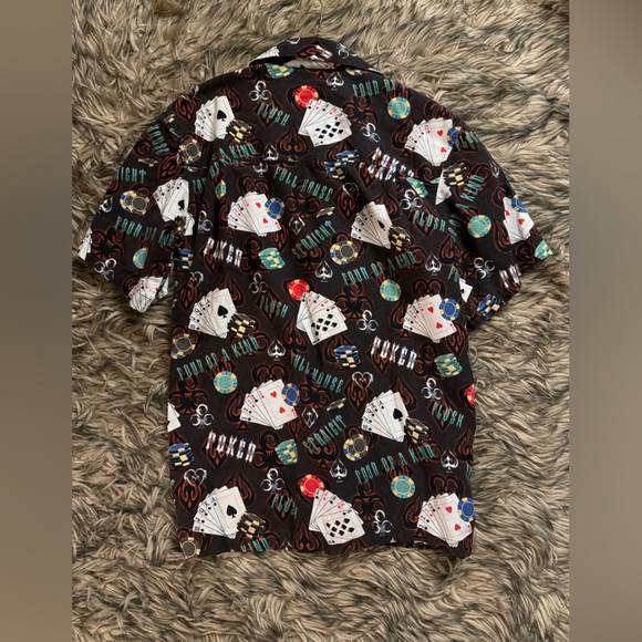 Vintage VTG DEMCRAZY D'emcrazy Men's Button Front Shirt SZ M BOWLING - Picture 4 of 4